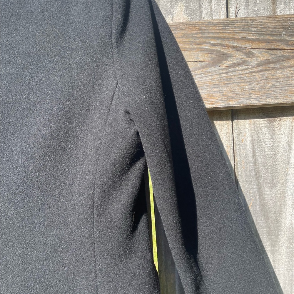 Benard Holtzman Harve Benard Ltd Wool Cashmere Blend Classic Black Blazer Size 8 - Picture 9 of 10